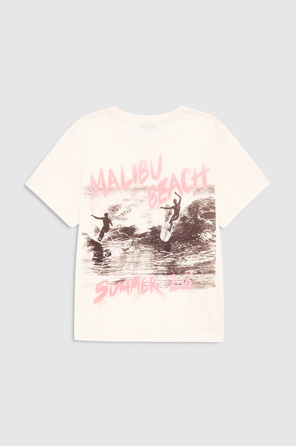 Shelley tee surfer, washed buttercream