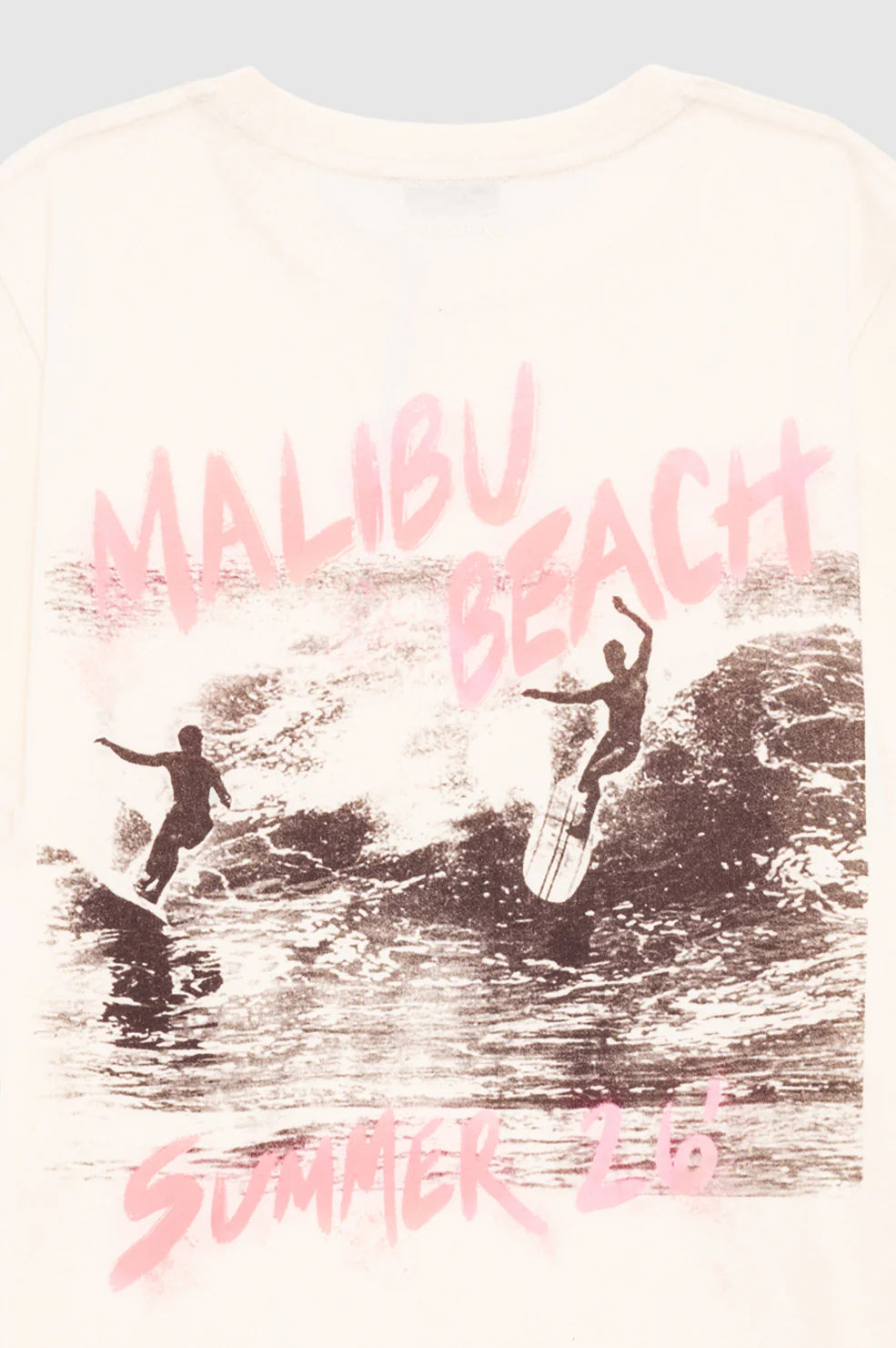 Shelley tee surfer, washed buttercream