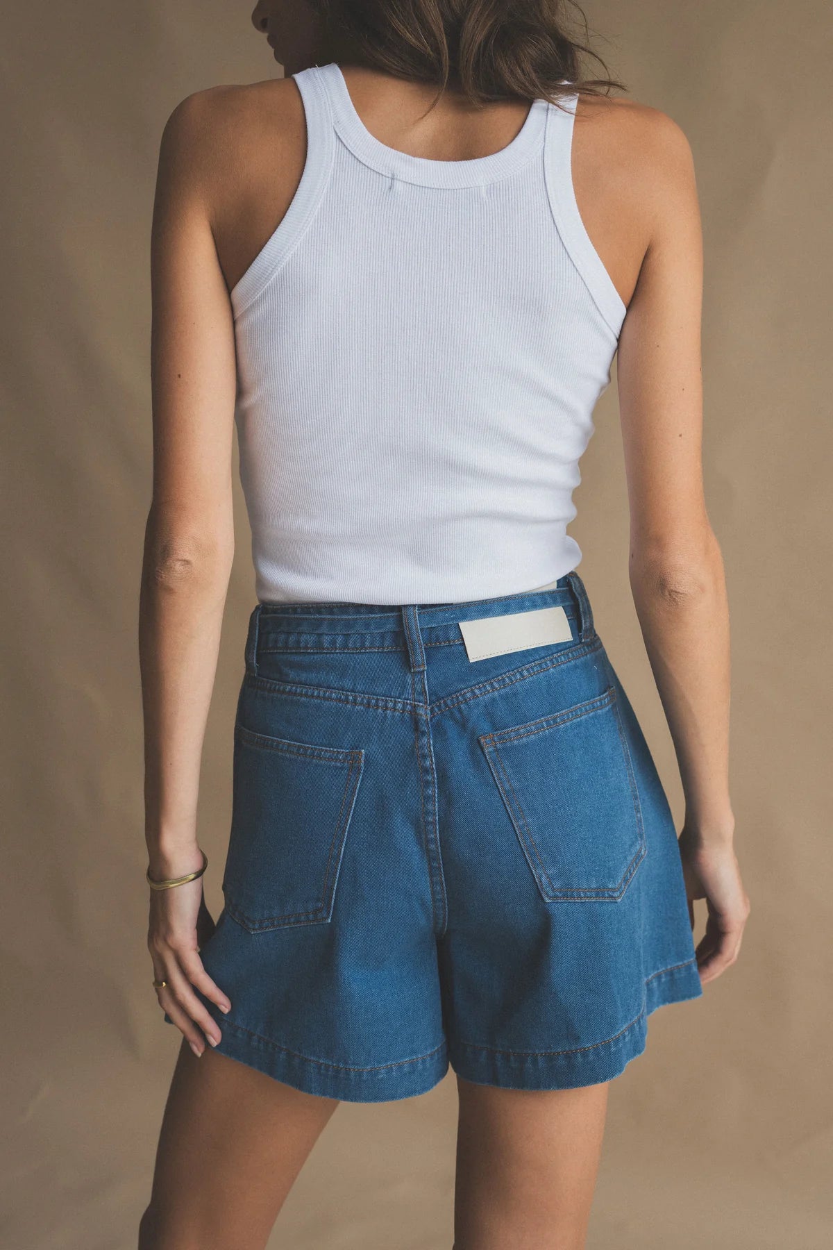 Jolie denim short, dark blue