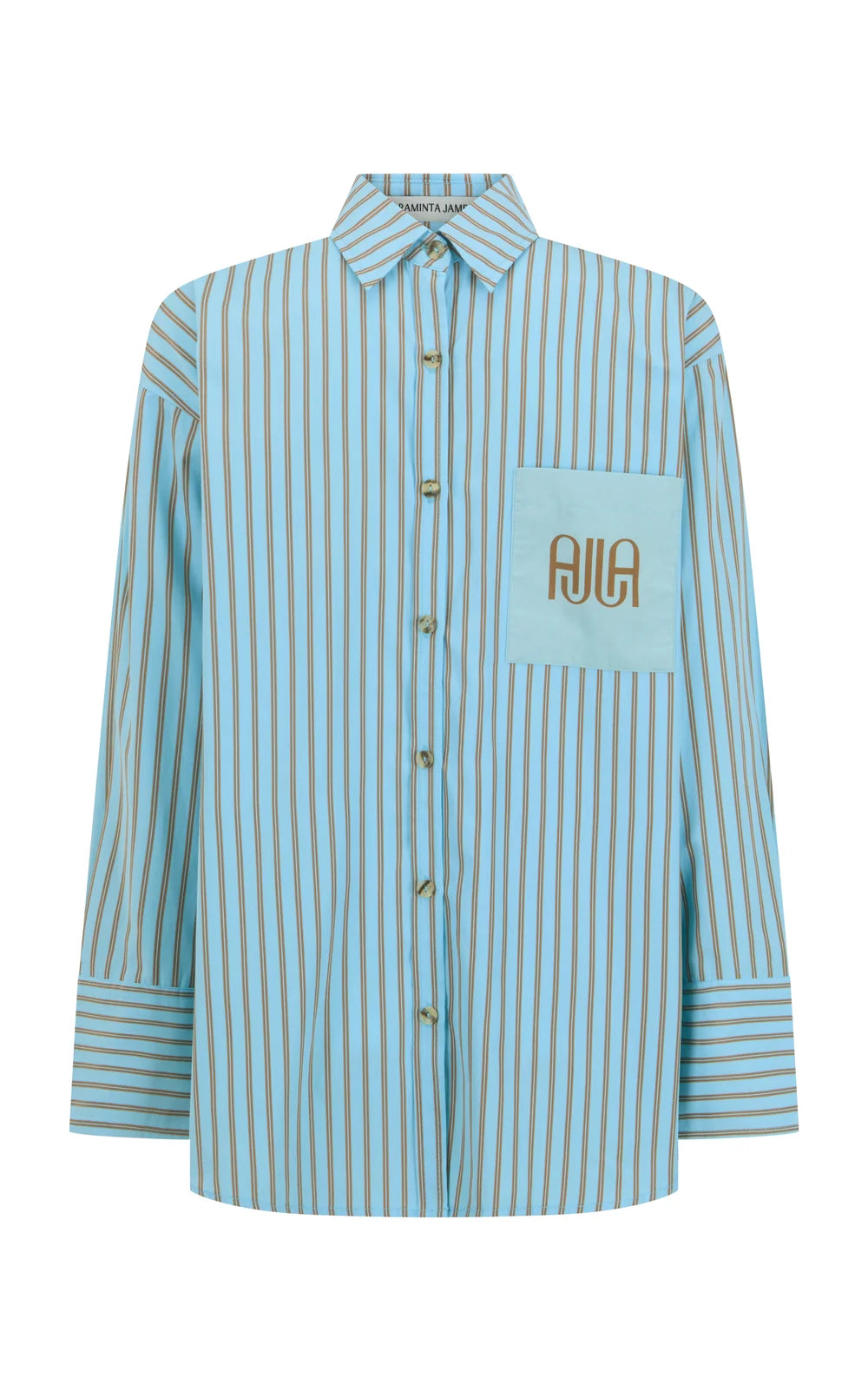 Ajja stripe shirt, sky blue