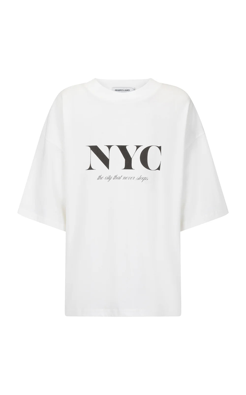 City never sleeps tee, chalk