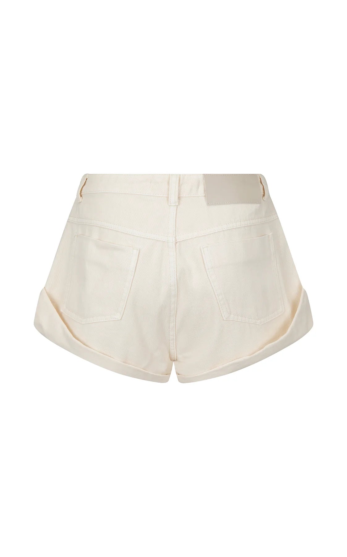 Goldie denim short, cream