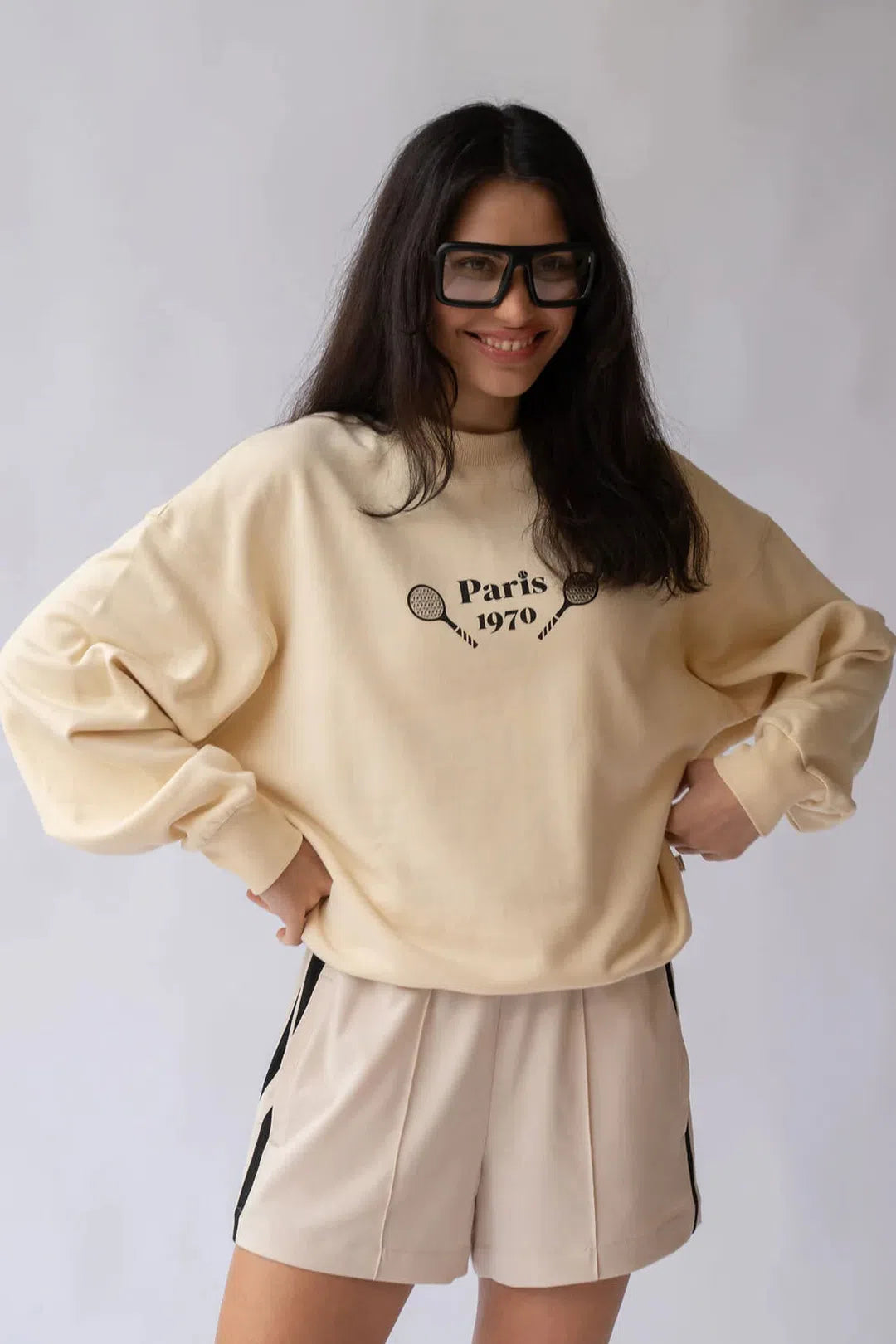 French Tennis Sweatshirt, Blonde Wood