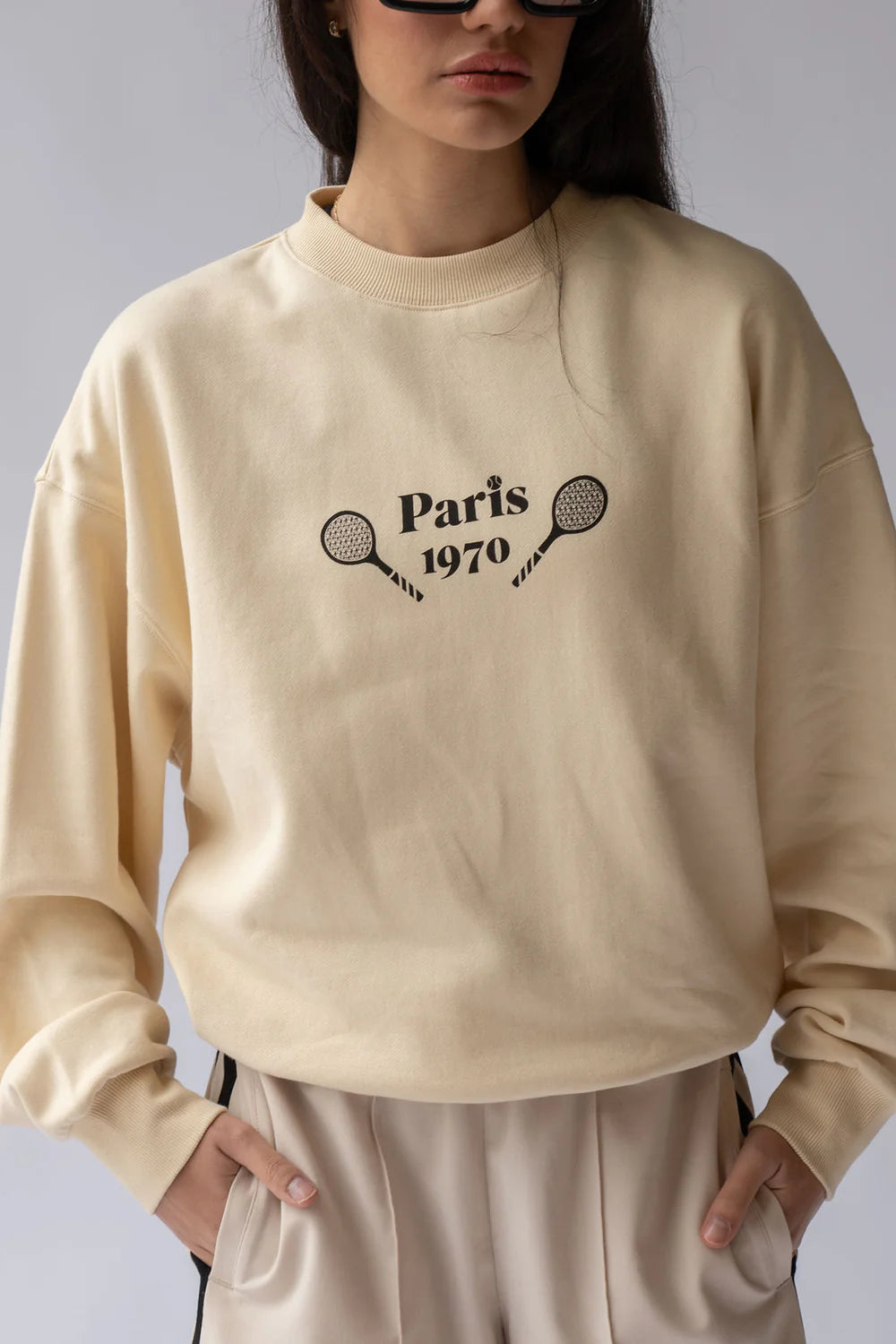 French Tennis Sweatshirt, Blonde Wood