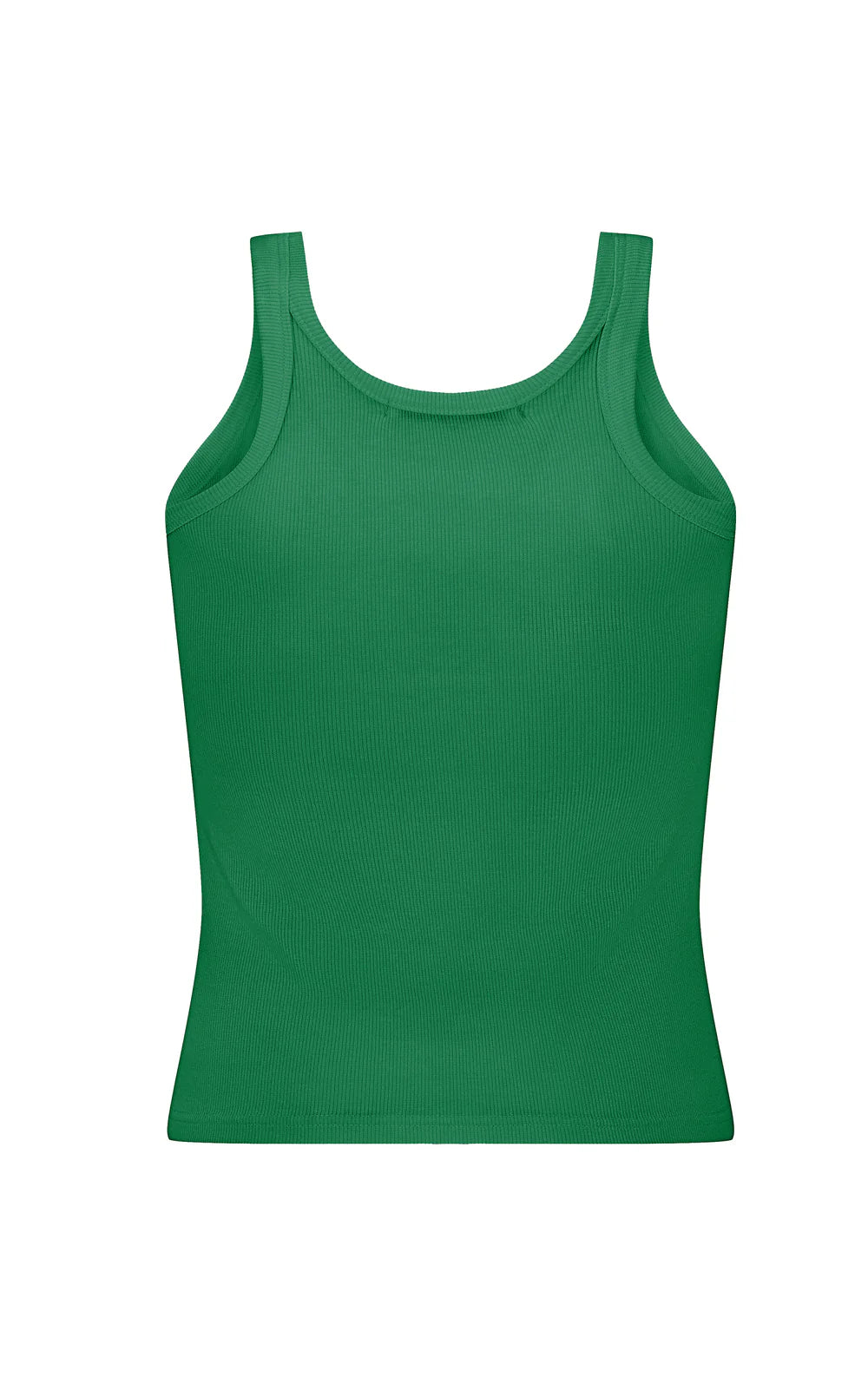 monogram tank, deep green