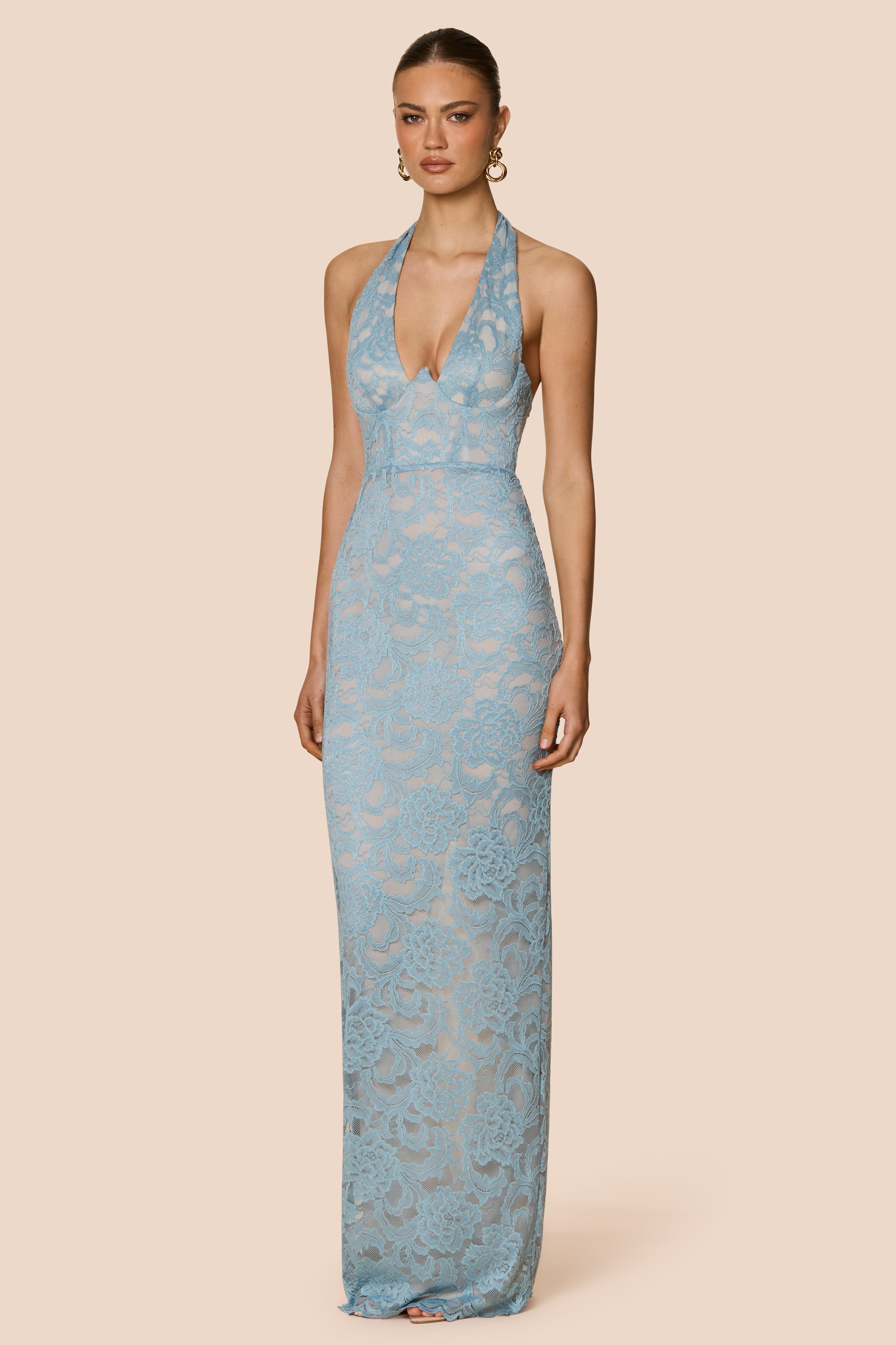 Alessia gown, blue