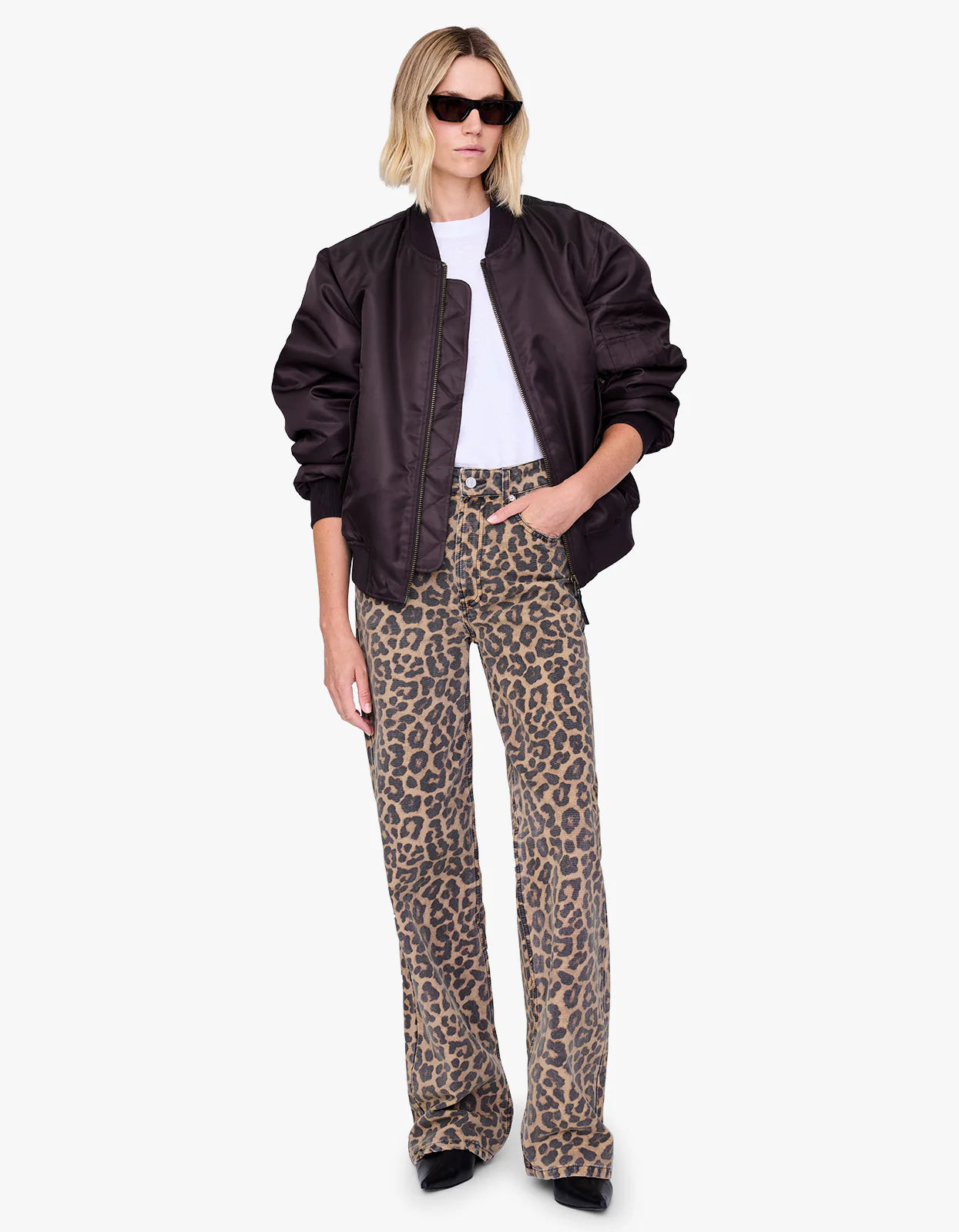 Hugh Jean, black & brown leopard