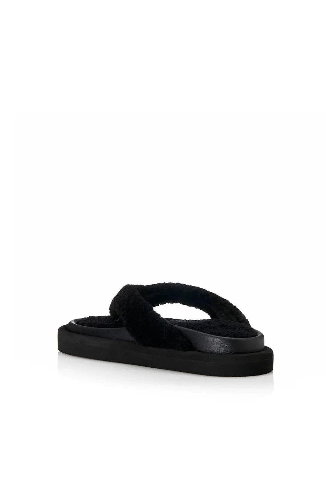 Ana, black shearling