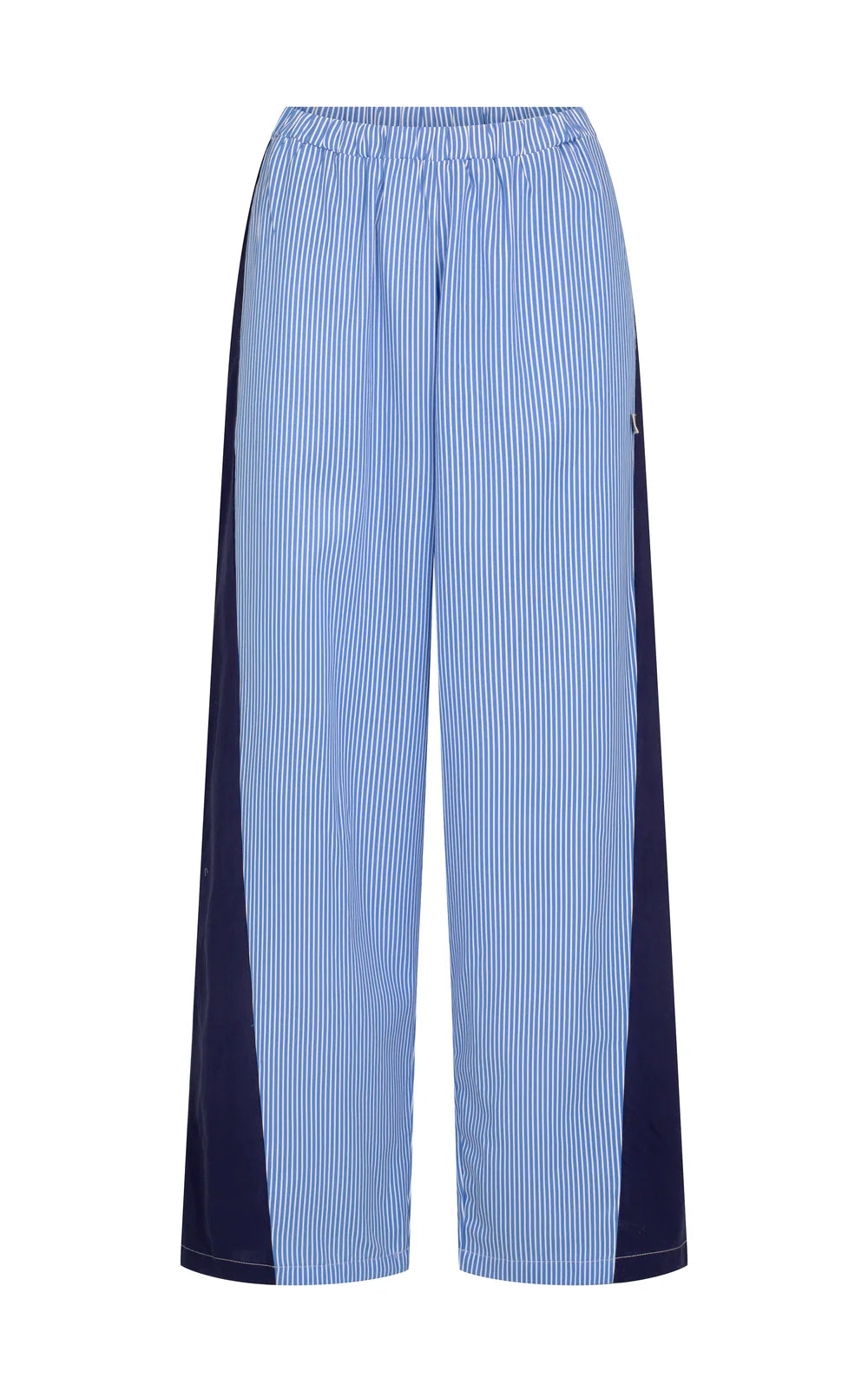 Libby cotton stripe pant, sky blue stripe