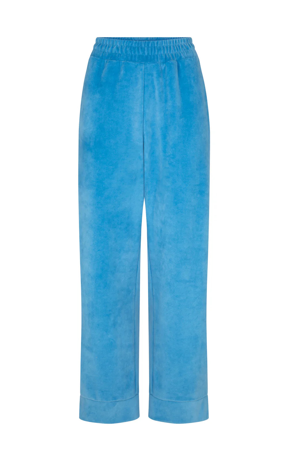 Velour piping pant, dusty blue