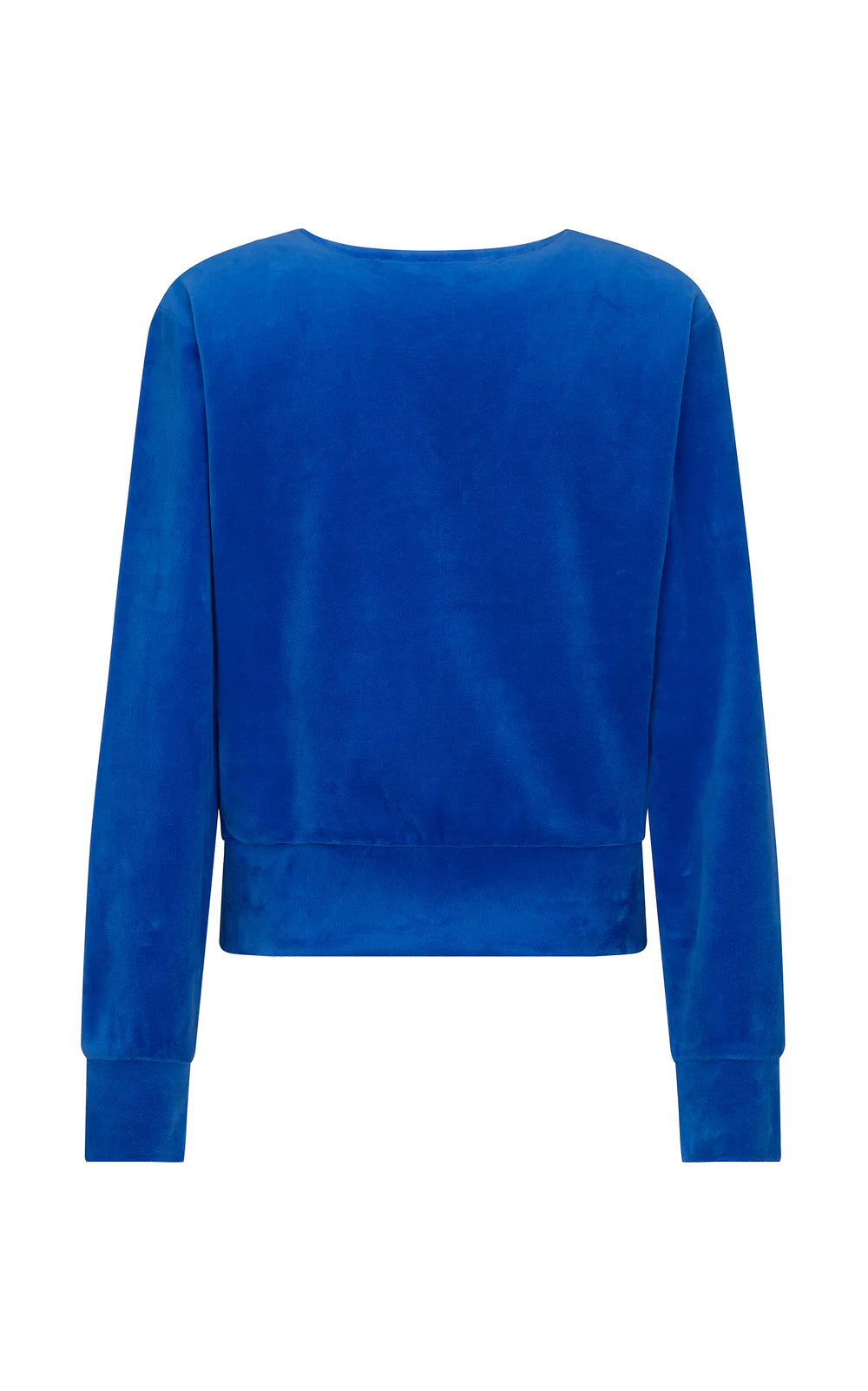 Velour retro sweater, alpine blue