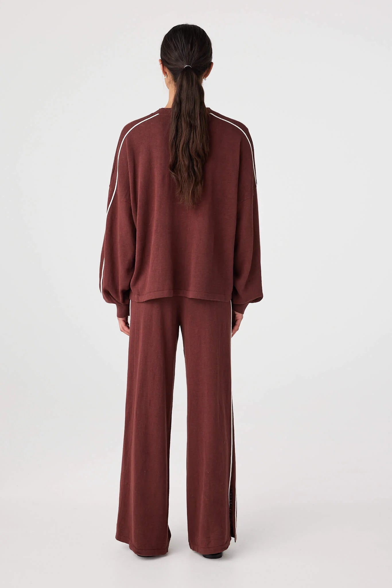 Pippa pant 2.0, merlot/cream