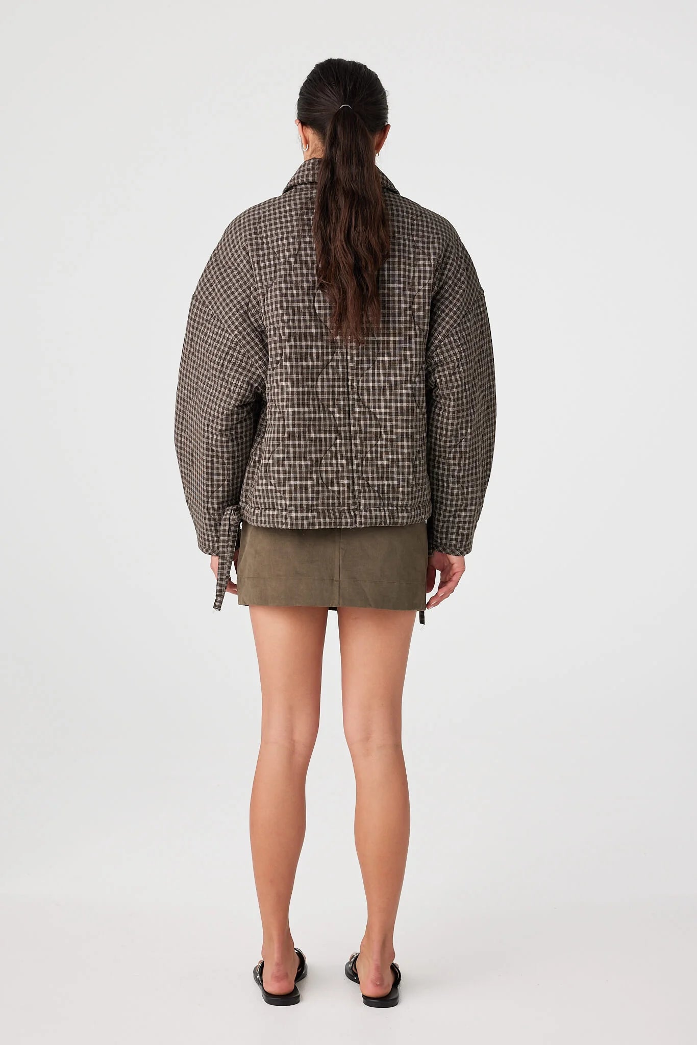 Matteo jacket, espresso check