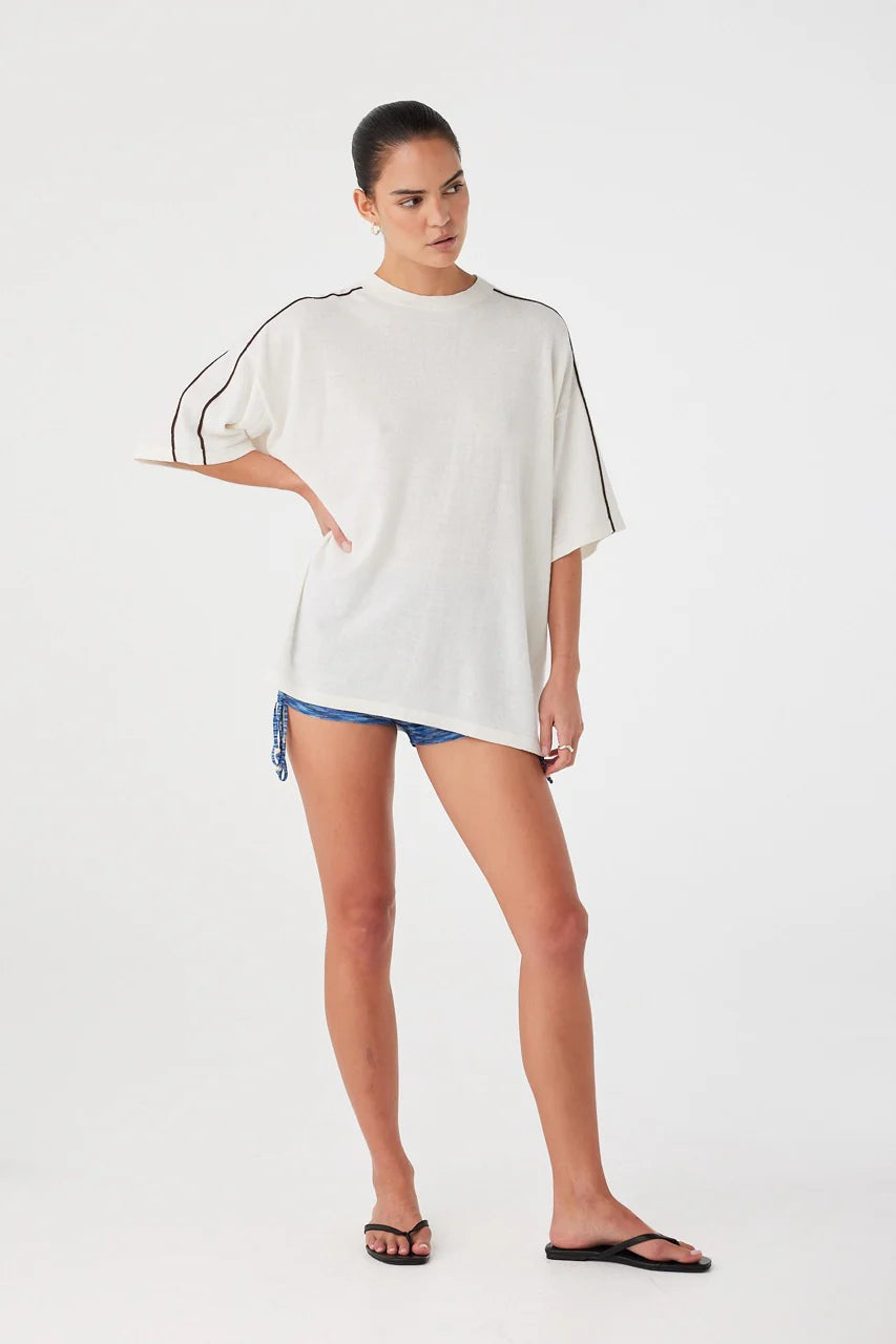 Pippa oversized tee, cream