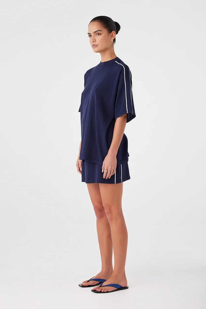 Pippa oversized tee, navy