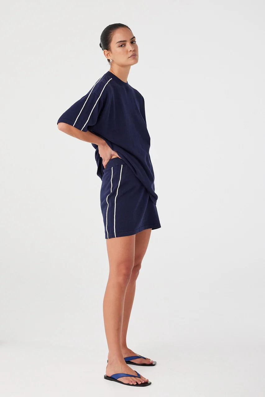 Pippa oversized tee, navy