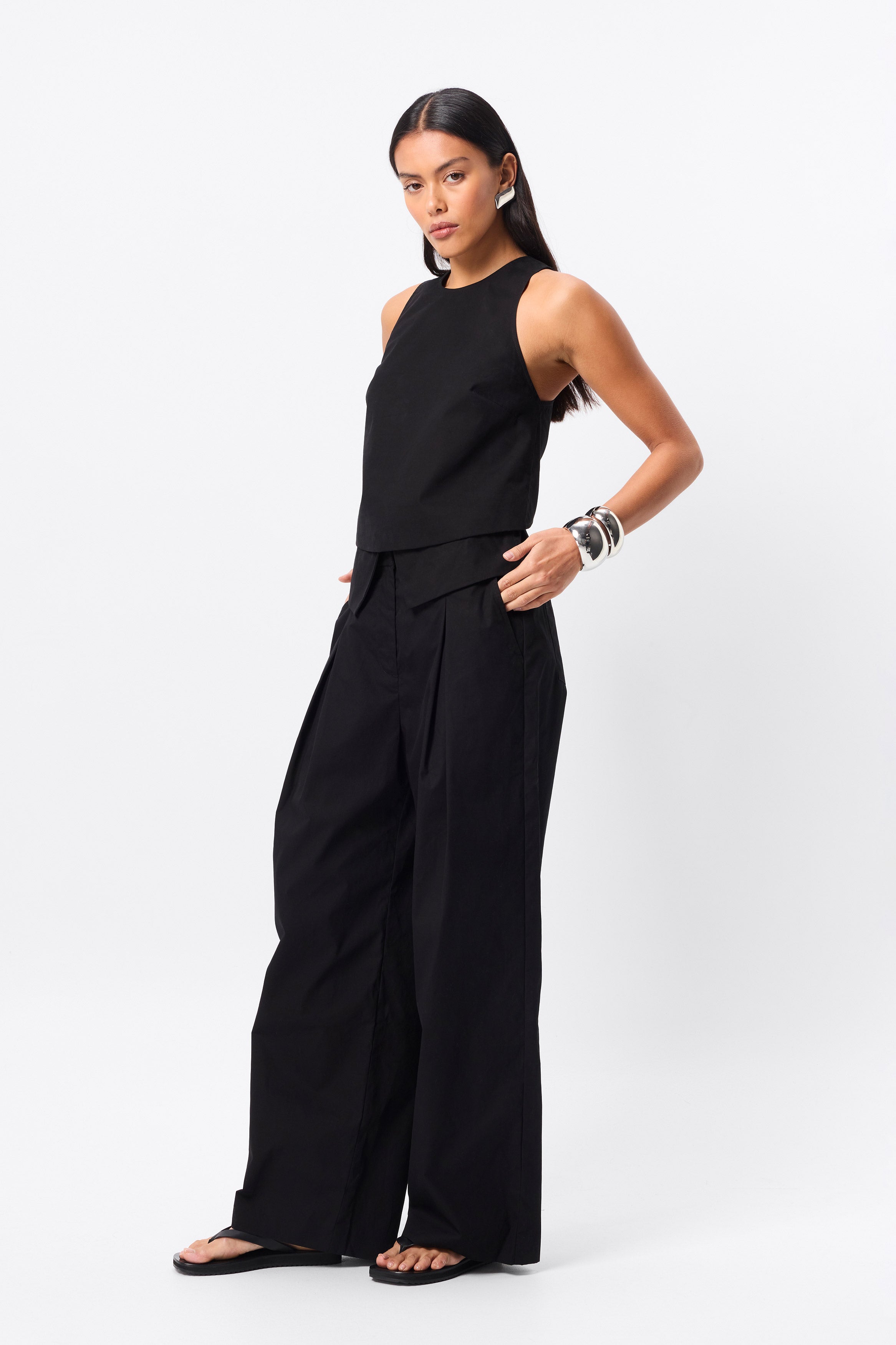 Back to me pant, black
