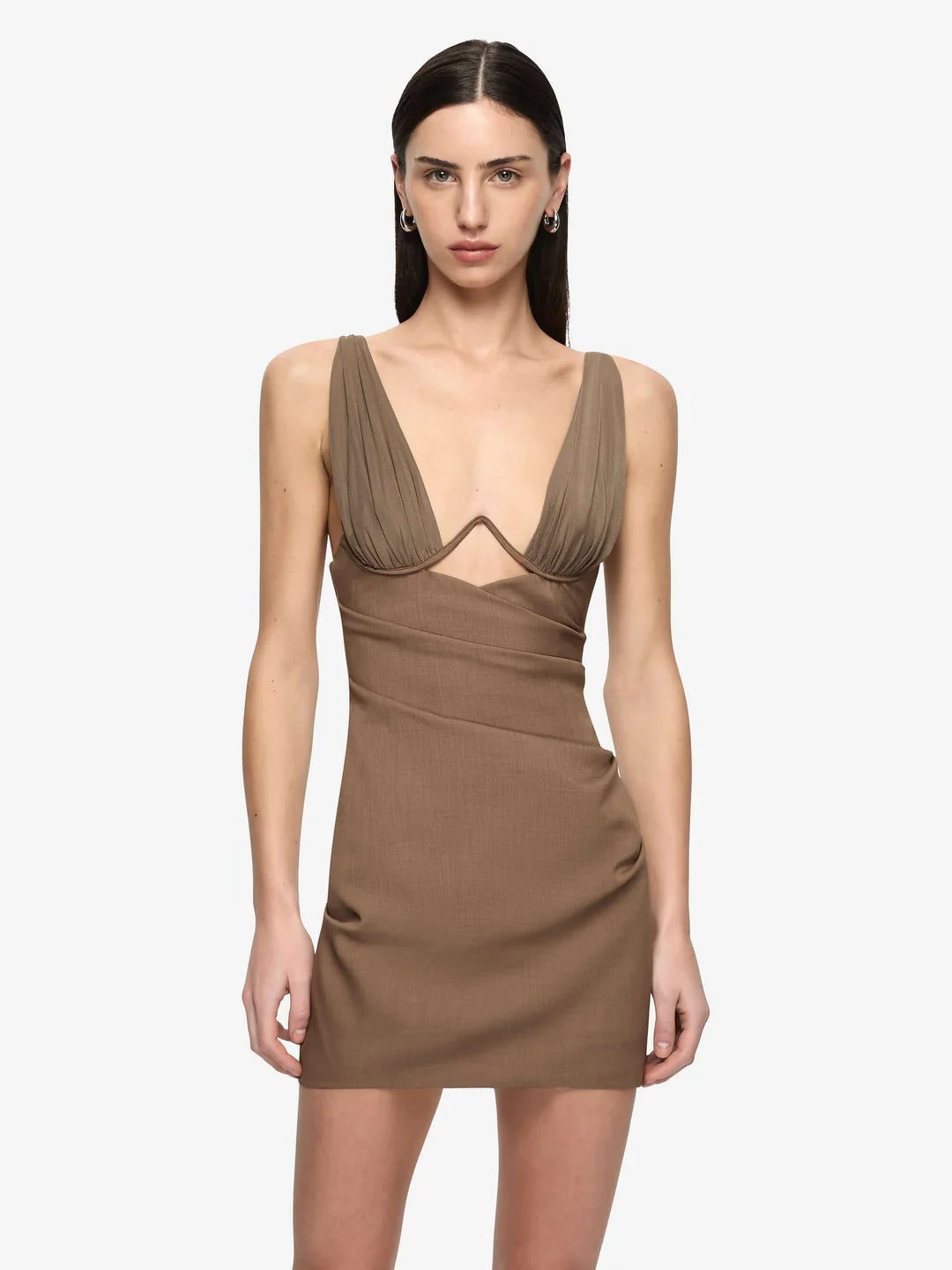 Mika mini dress, taupe
