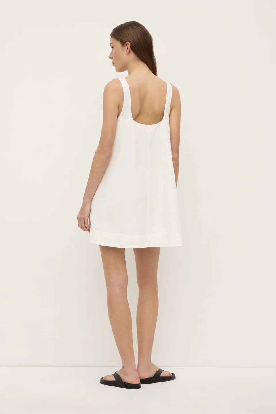 Becca Cotton Drill Mini dress, white