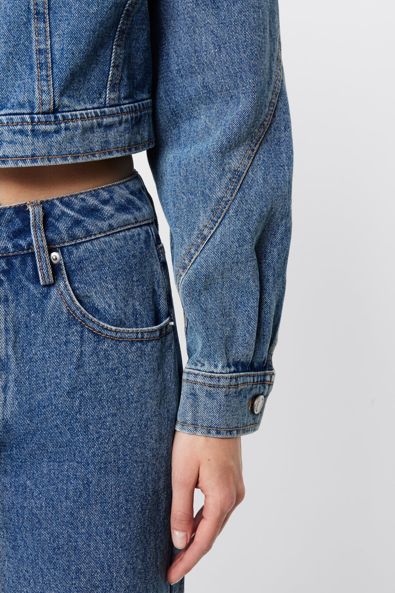 bexley wide leg jean, blue (preorder)