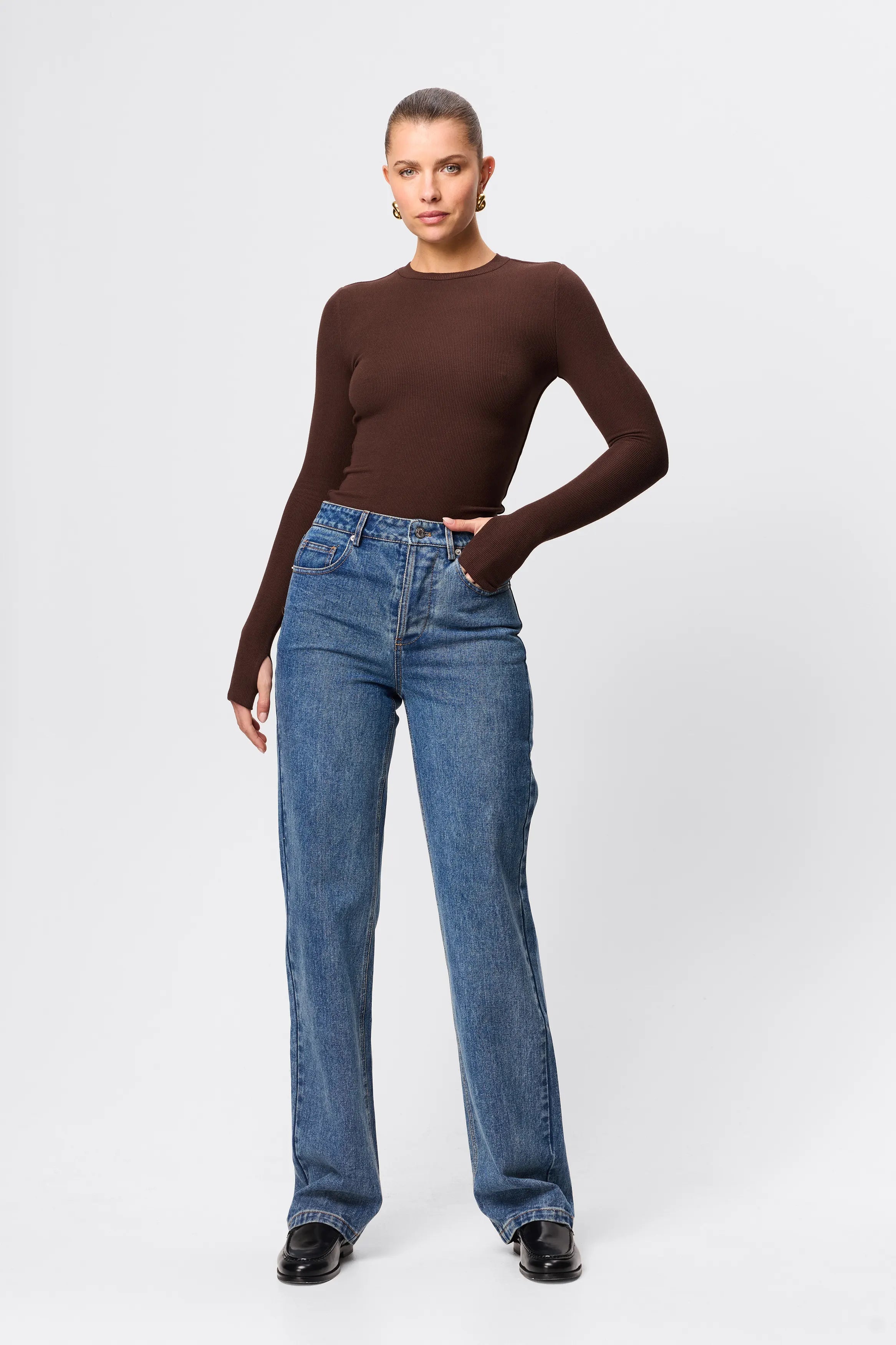 Brooklyn top, chocolate