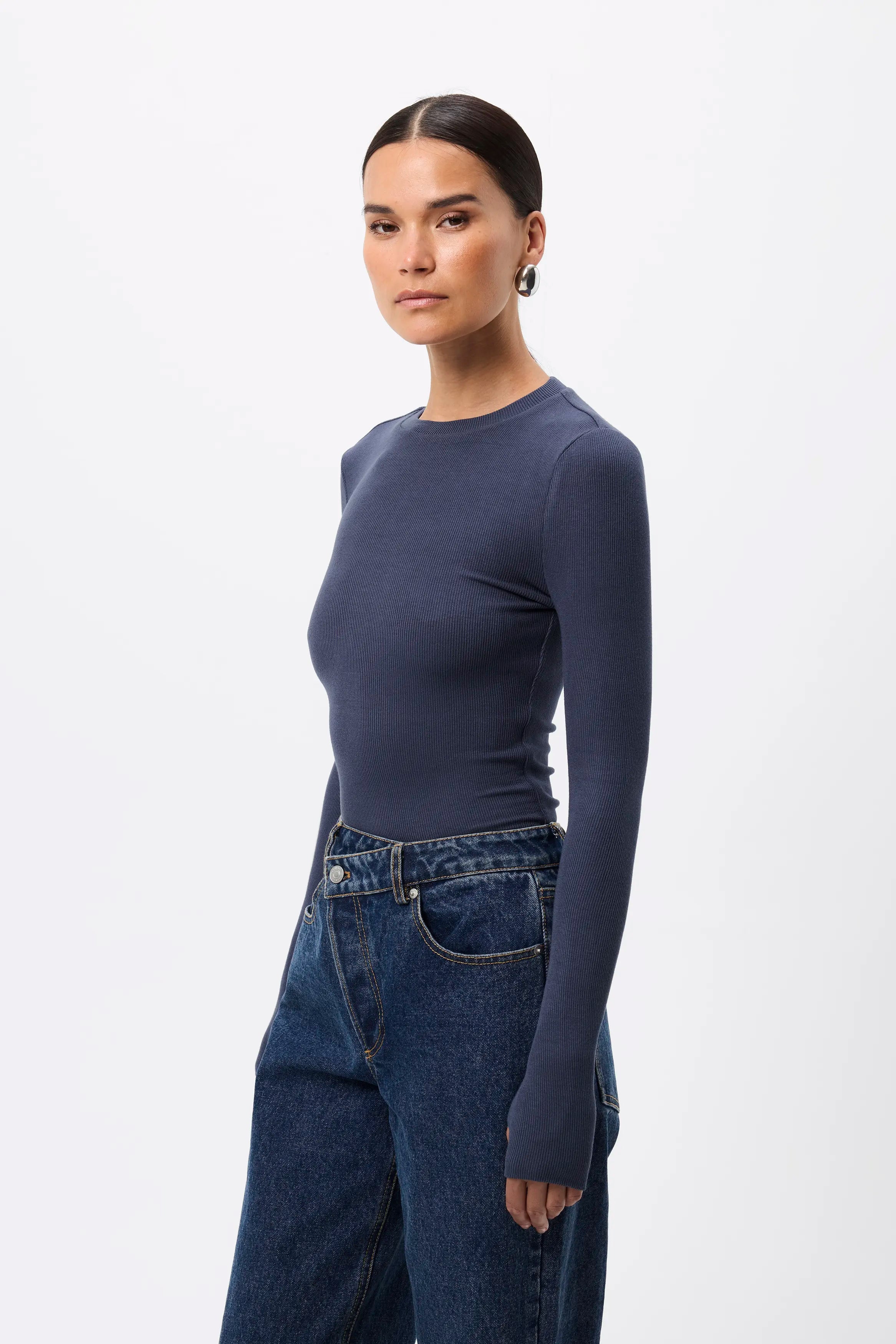 Brooklyn top, sapphire