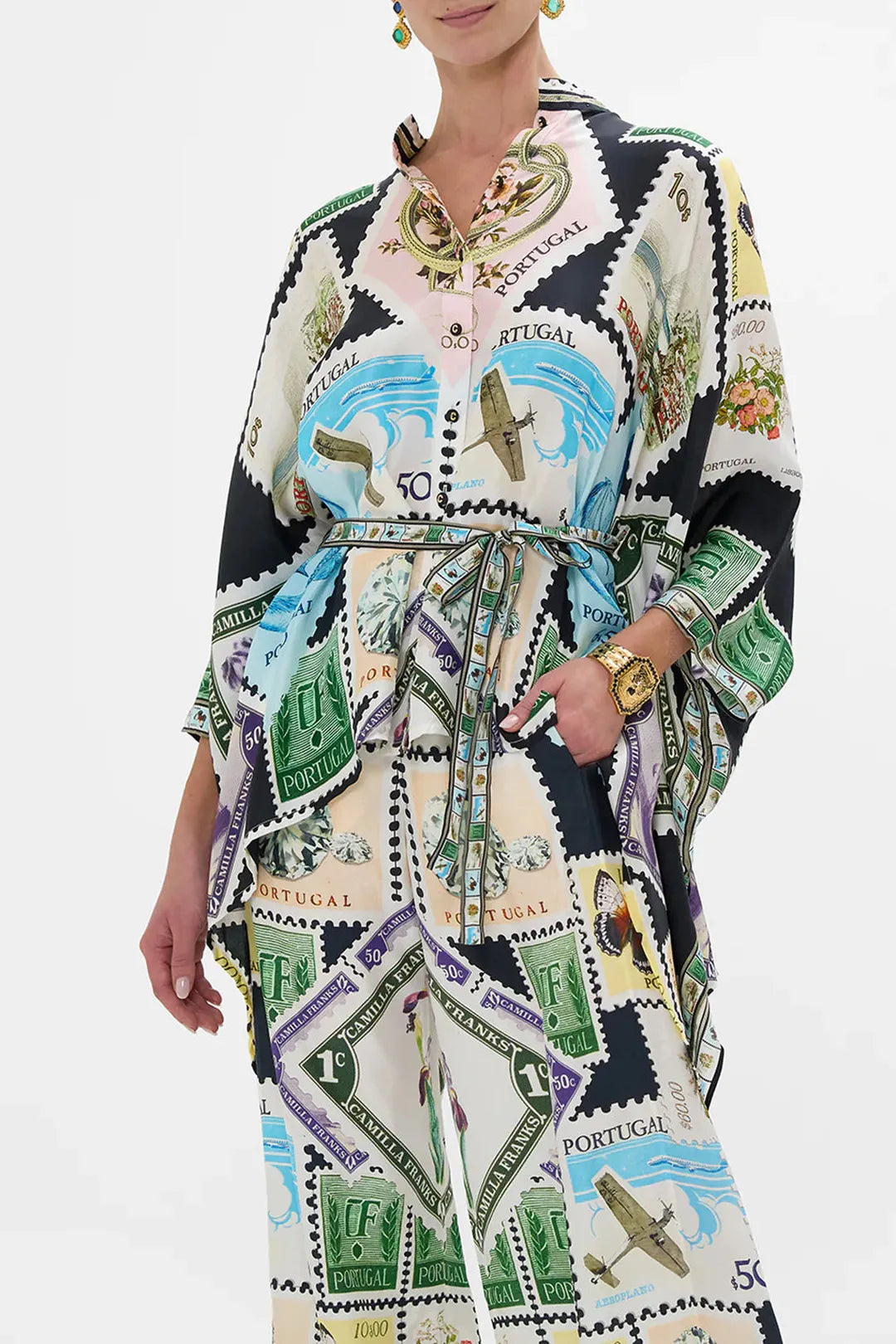 Button through scarf blouse, My porto pen pal