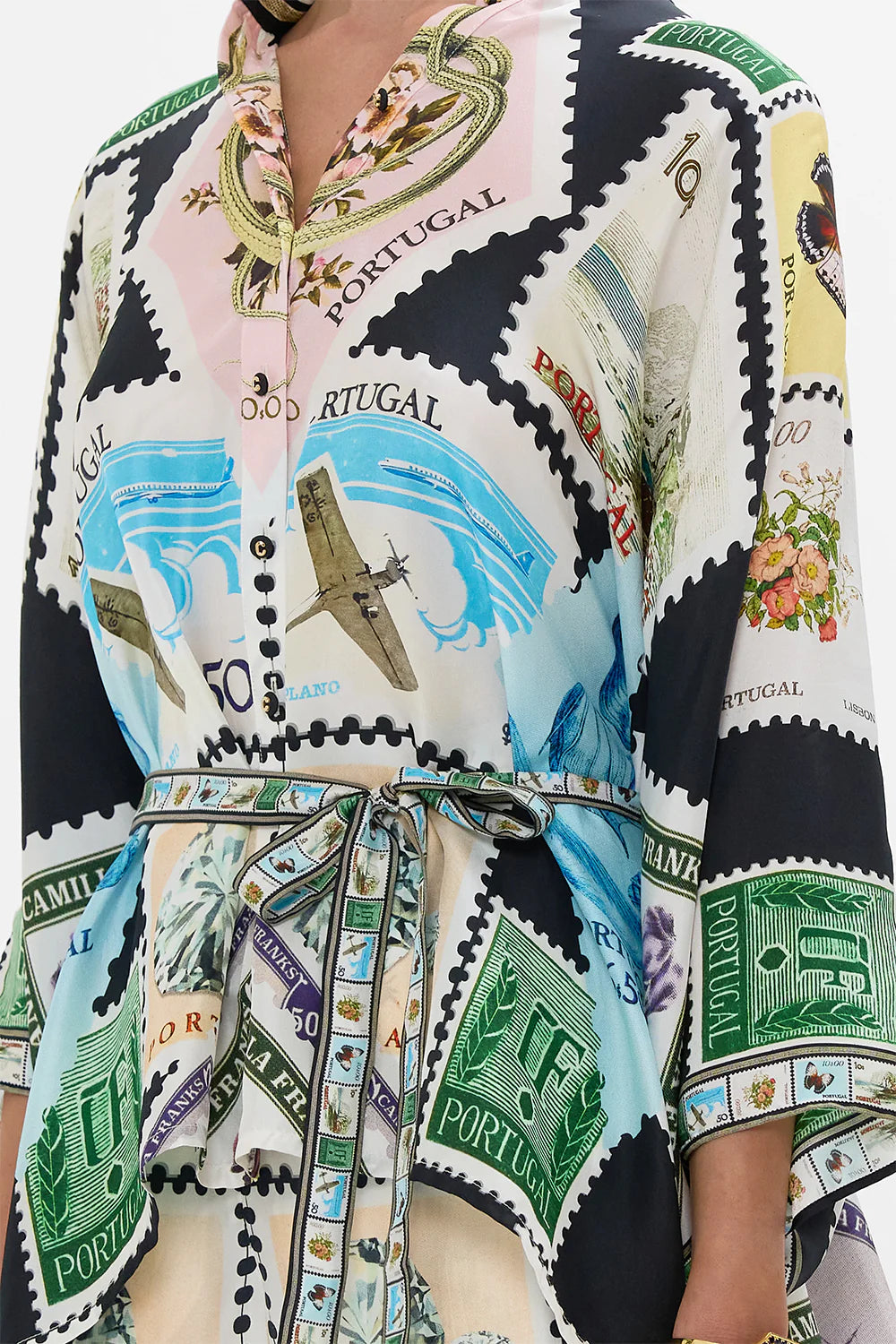 Button through scarf blouse, My porto pen pal