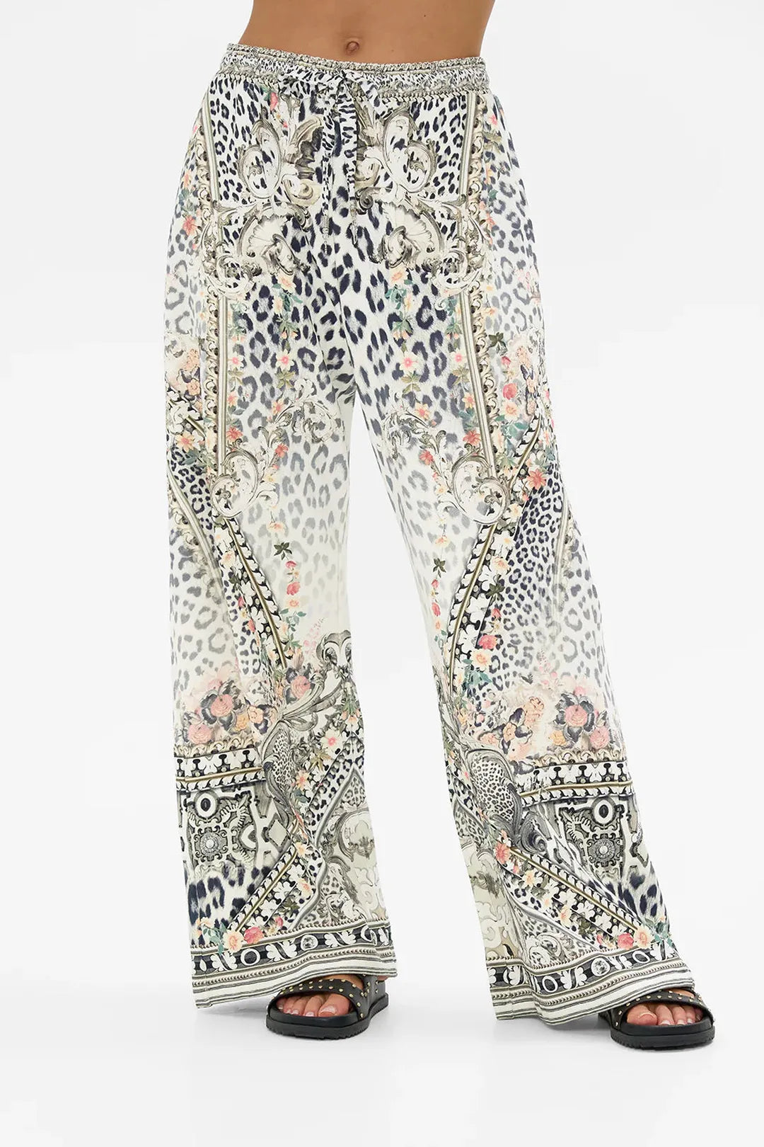 straight leg track pant, Marble heaven