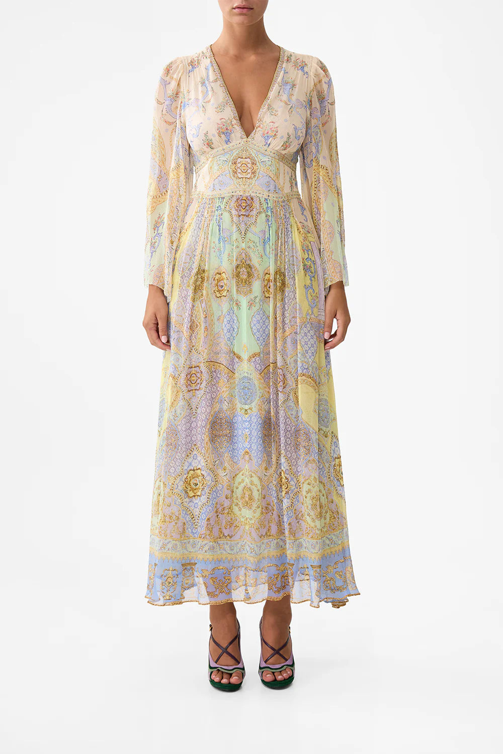 flared sleeve dress, East of istanbul