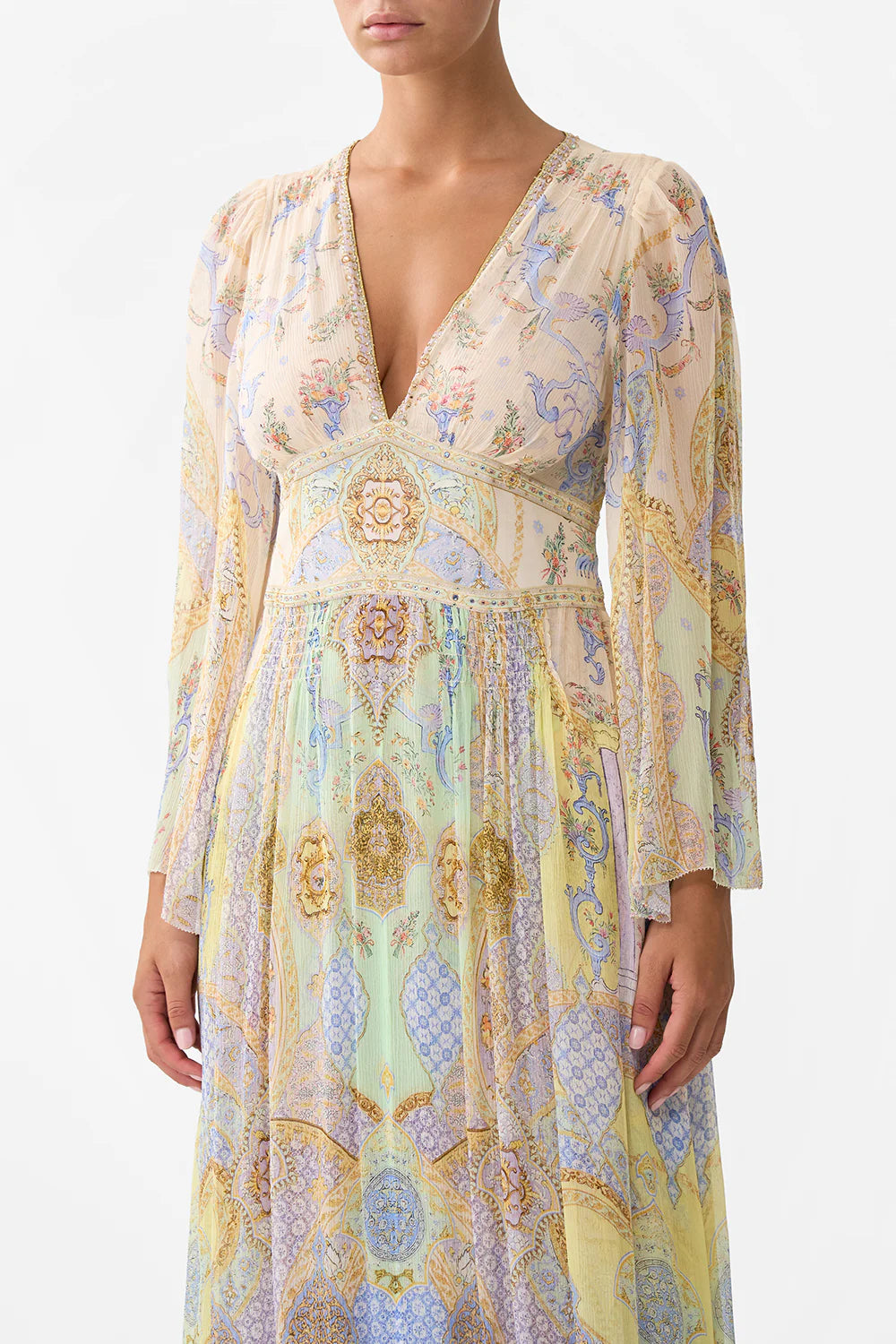 flared sleeve dress, East of istanbul