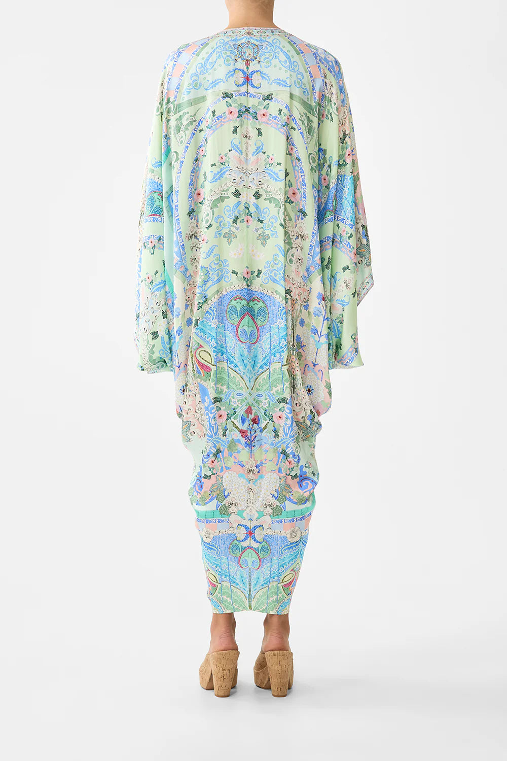 T shape long kaftan, midsummer mosaics