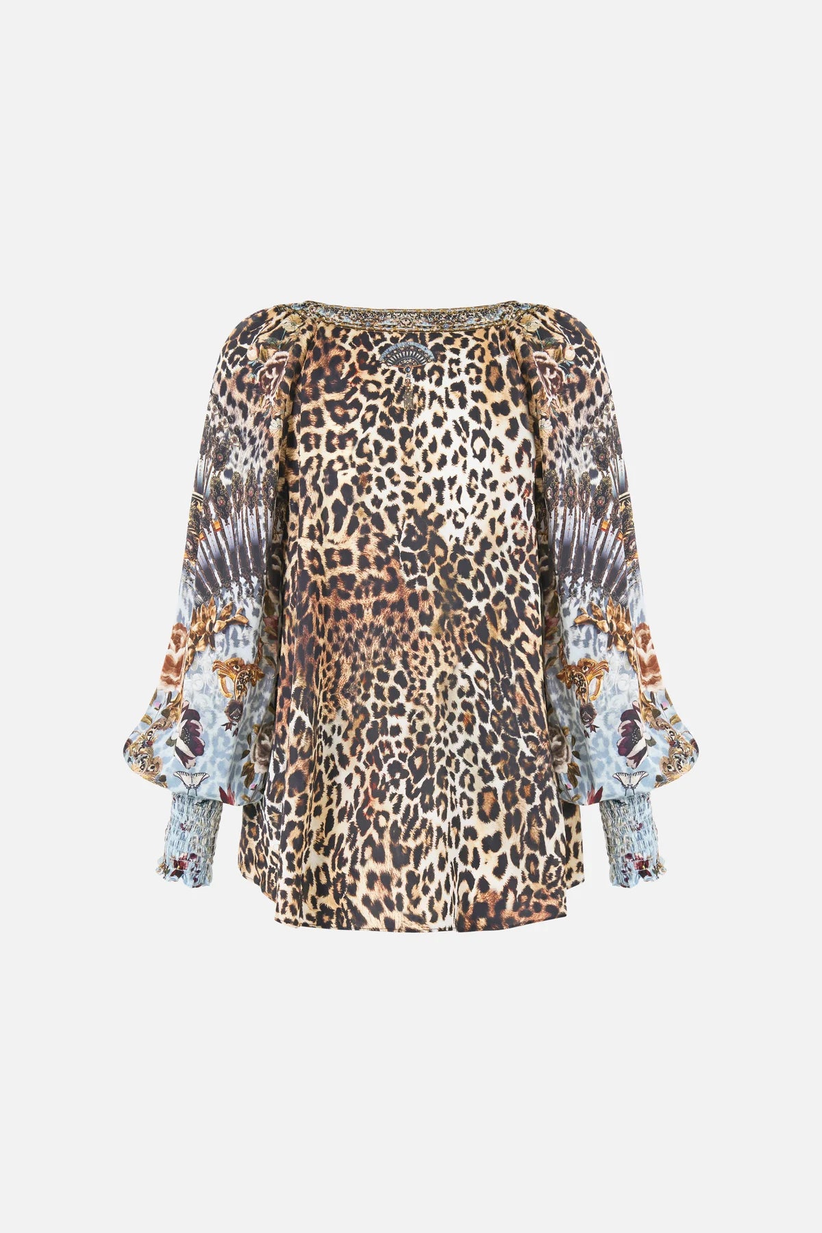 shirred cuff blouse, Fiesta, siesta, repeat