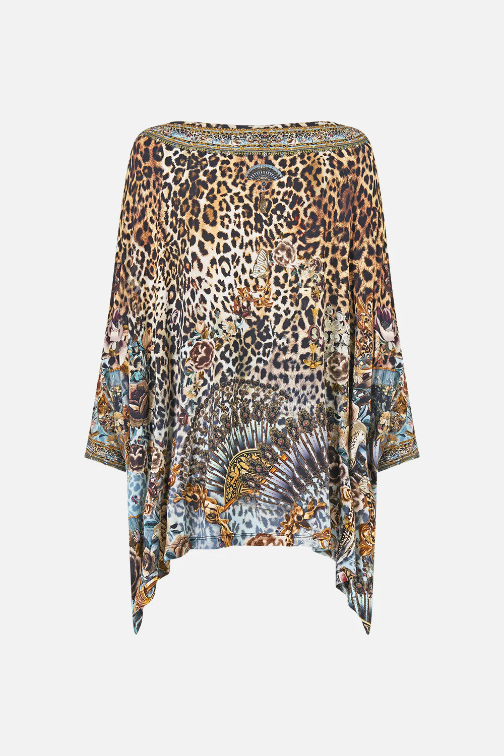 Scoop neck slouch tee, Fiesta, siesta, repeat