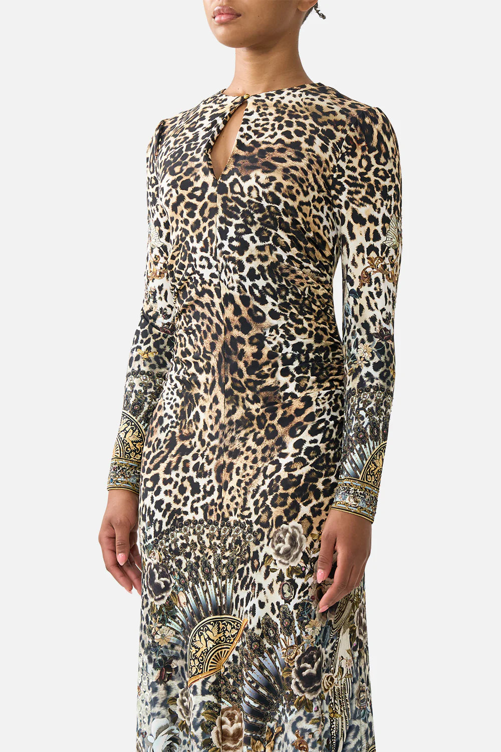 gathered jersey long dress, Fiesta, siesta, repeat