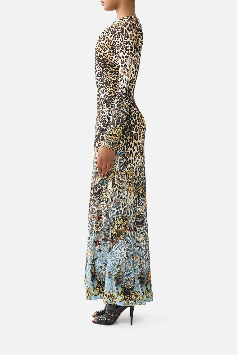 gathered jersey long dress, Fiesta, siesta, repeat