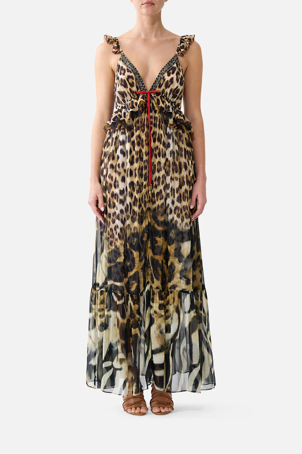 frill bralette long dress, Leotigra land