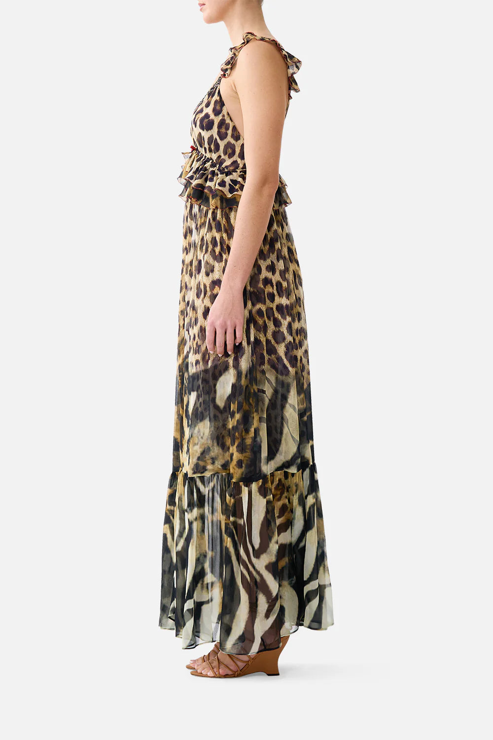 frill bralette long dress, Leotigra land