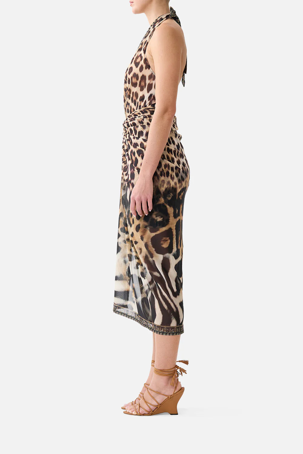side twist jersey dress, Leotigra land