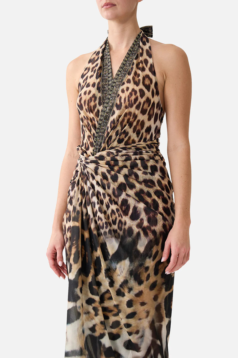side twist jersey dress, Leotigra land