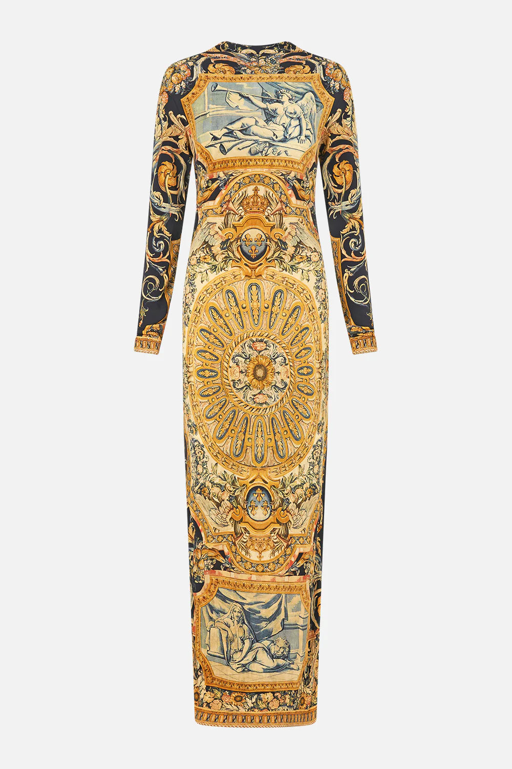 back detail jersey dress, Museum memoirs