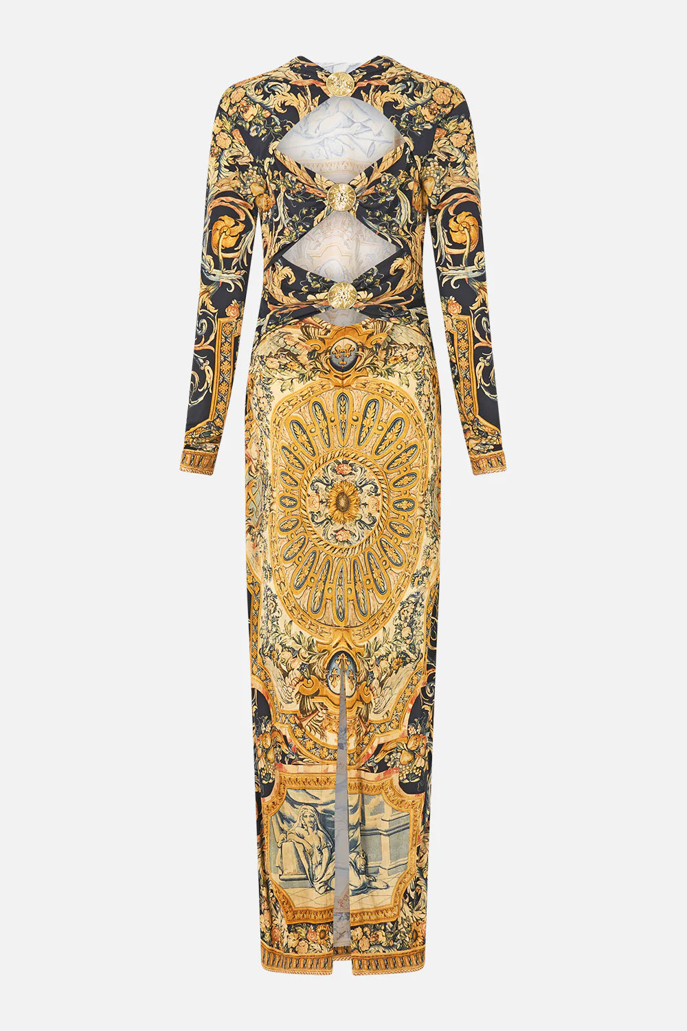 back detail jersey dress, Museum memoirs