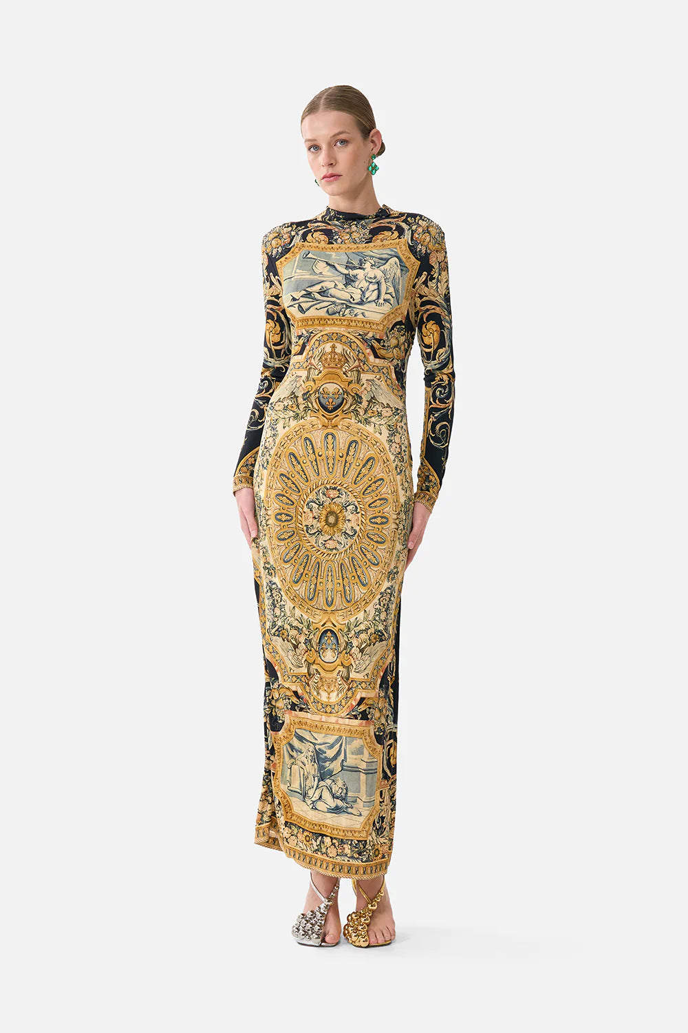 back detail jersey dress, Museum memoirs