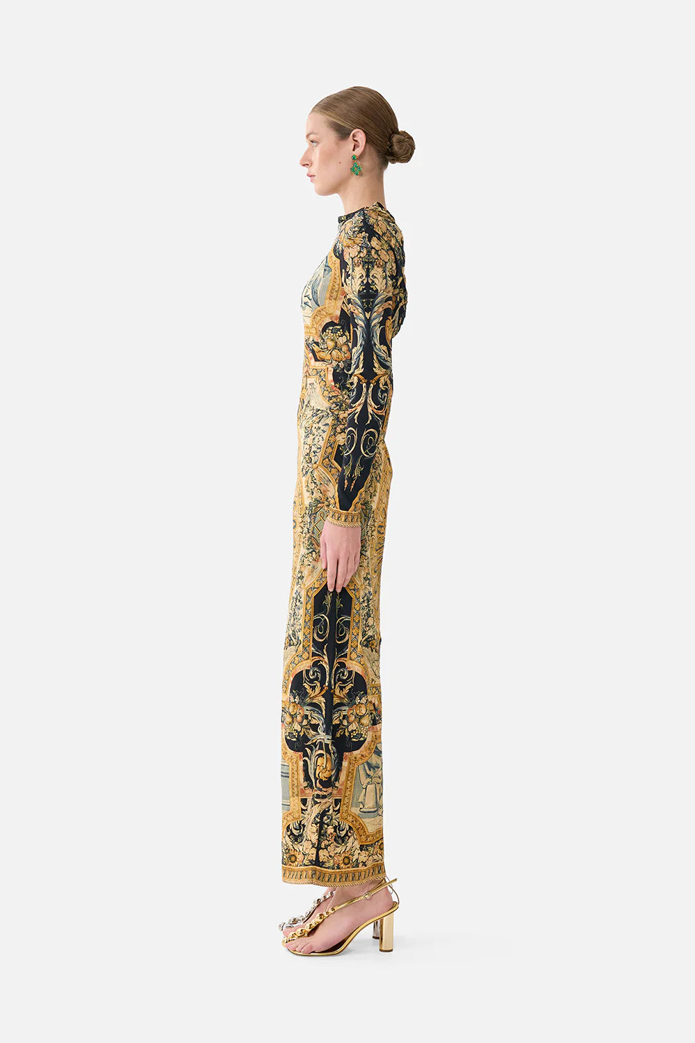 back detail jersey dress, Museum memoirs
