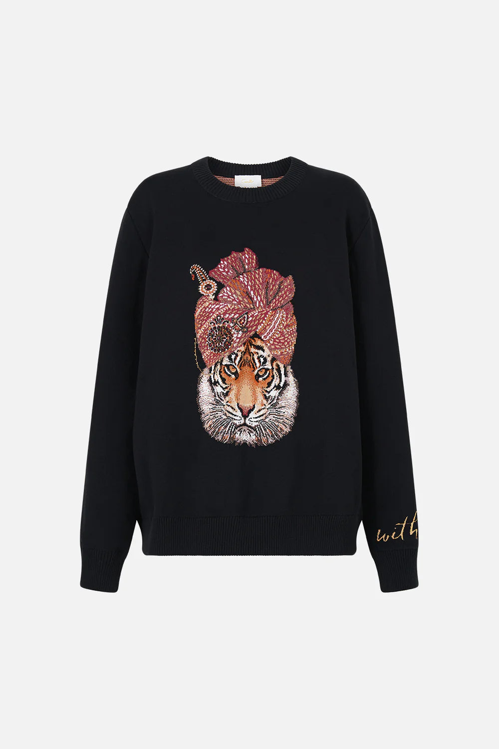relaxed crew neck jumper, Fiesta, siesta, repeat