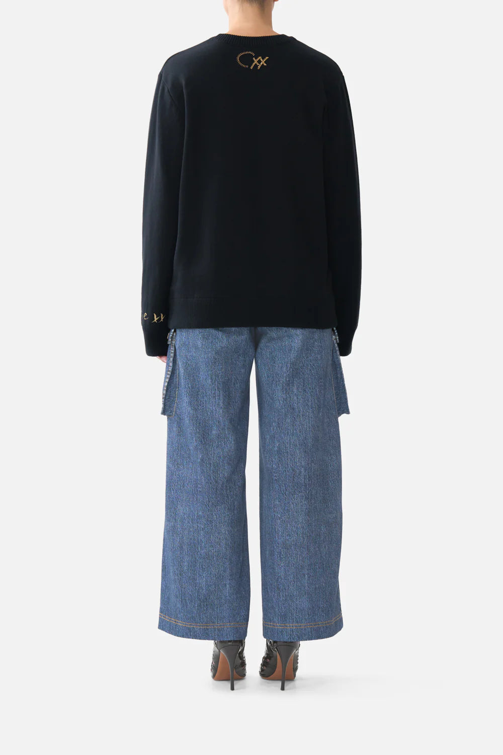 relaxed crew neck jumper, Fiesta, siesta, repeat