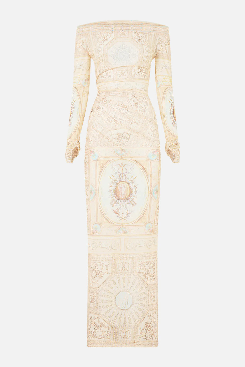 mesh off shoulder gathered jersey dress, A beloved boudoir