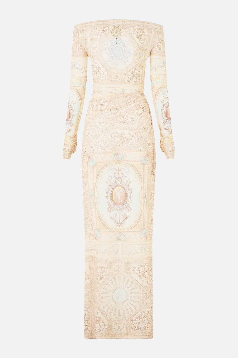 mesh off shoulder gathered jersey dress, A beloved boudoir