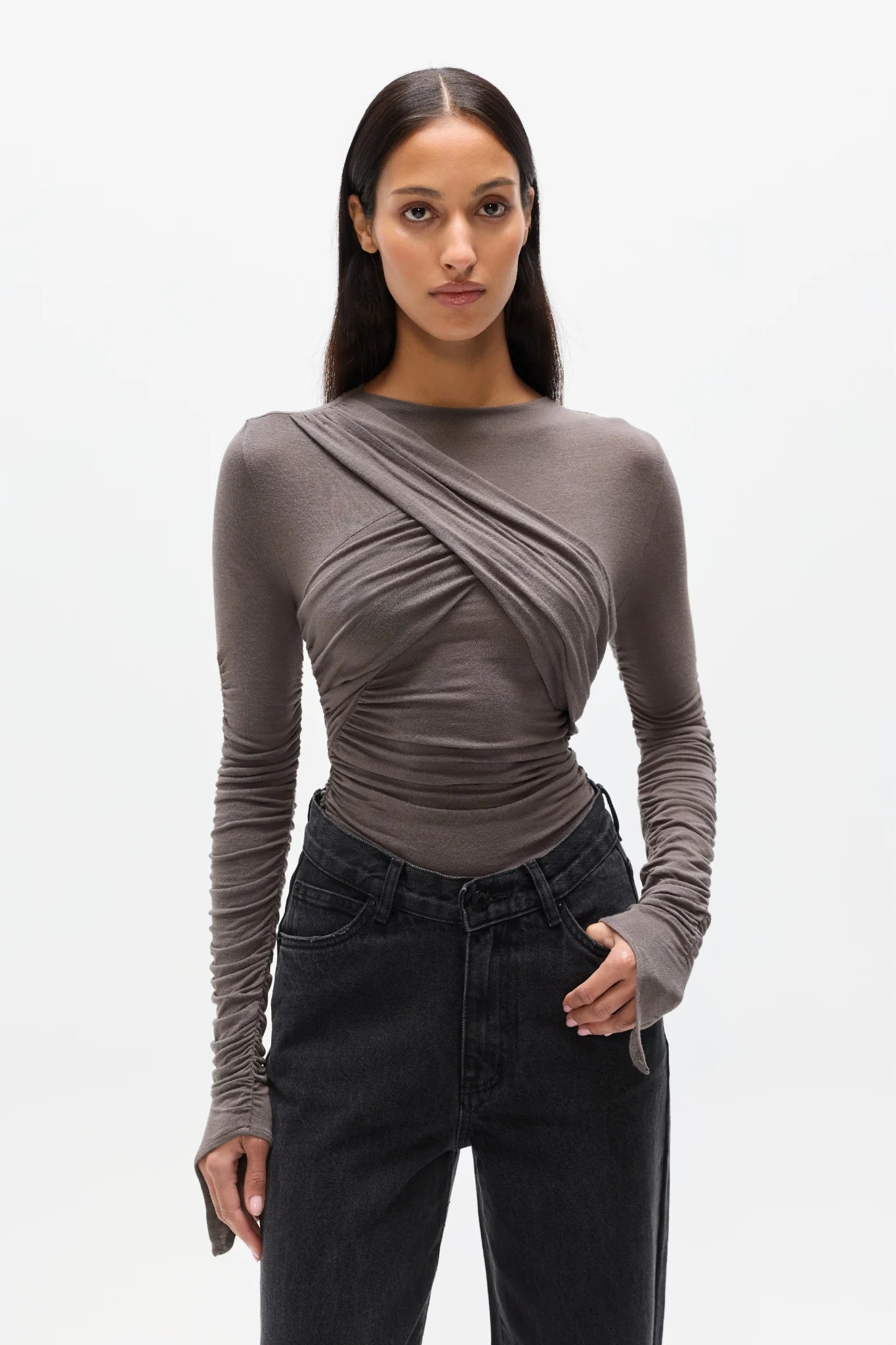 Cesca top, smoke