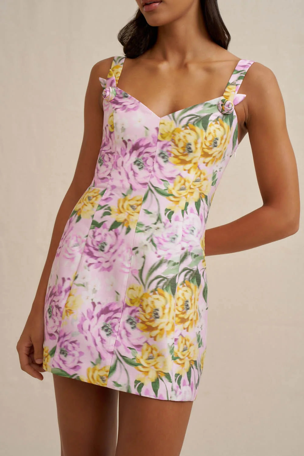 Christina panel mini dress